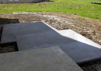Layed Concrete Patio