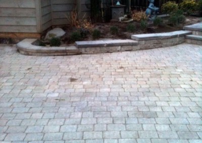 Paving Stones and Retaining Wall