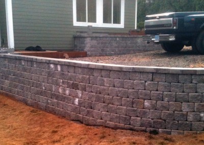 Custom Driveway Retaining Wall